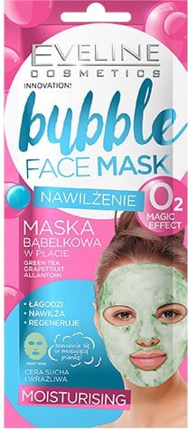 Зволожуюча пухирчаста тканинна маска Eveline Bubble Face Mask, 1 шт. (5901761986334) - фото 1