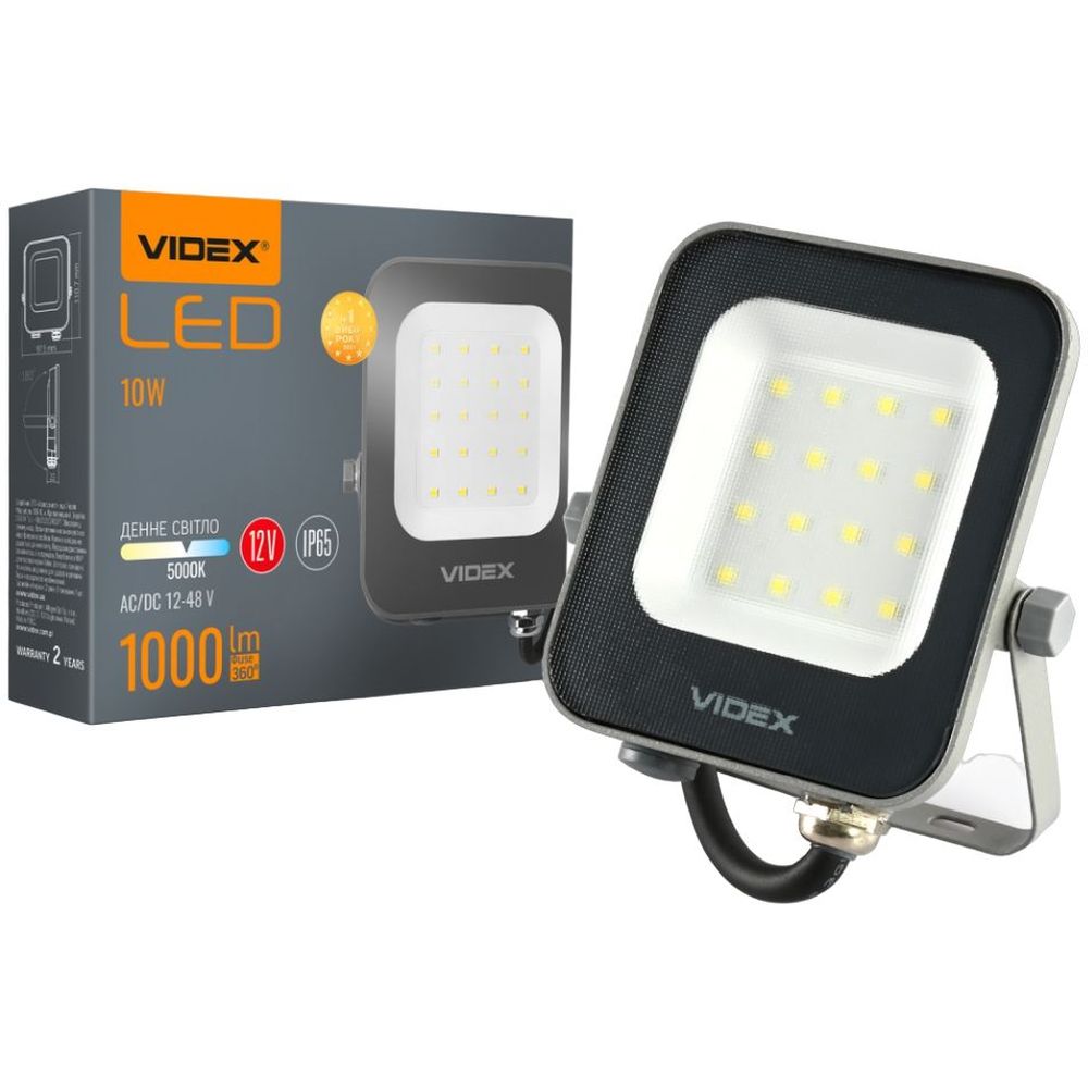 Прожектор Videx Premium LED F3e 1000Lm 5000K AC/DC 12-48V (VL-F3e-105W-12V) - фото 1