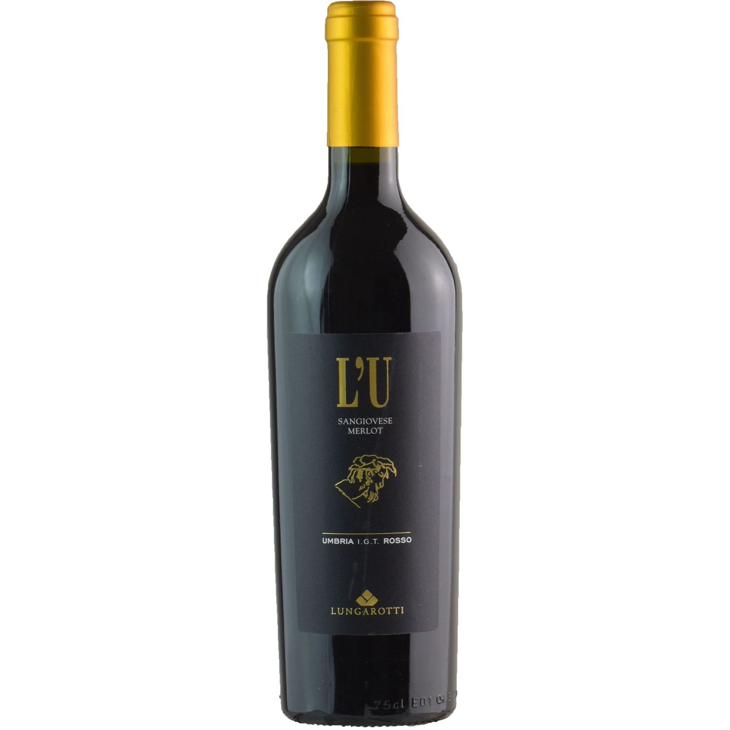 Вино Lungarotti L'U Rosso IGT, красное, сухое, 0,75 л - фото 1