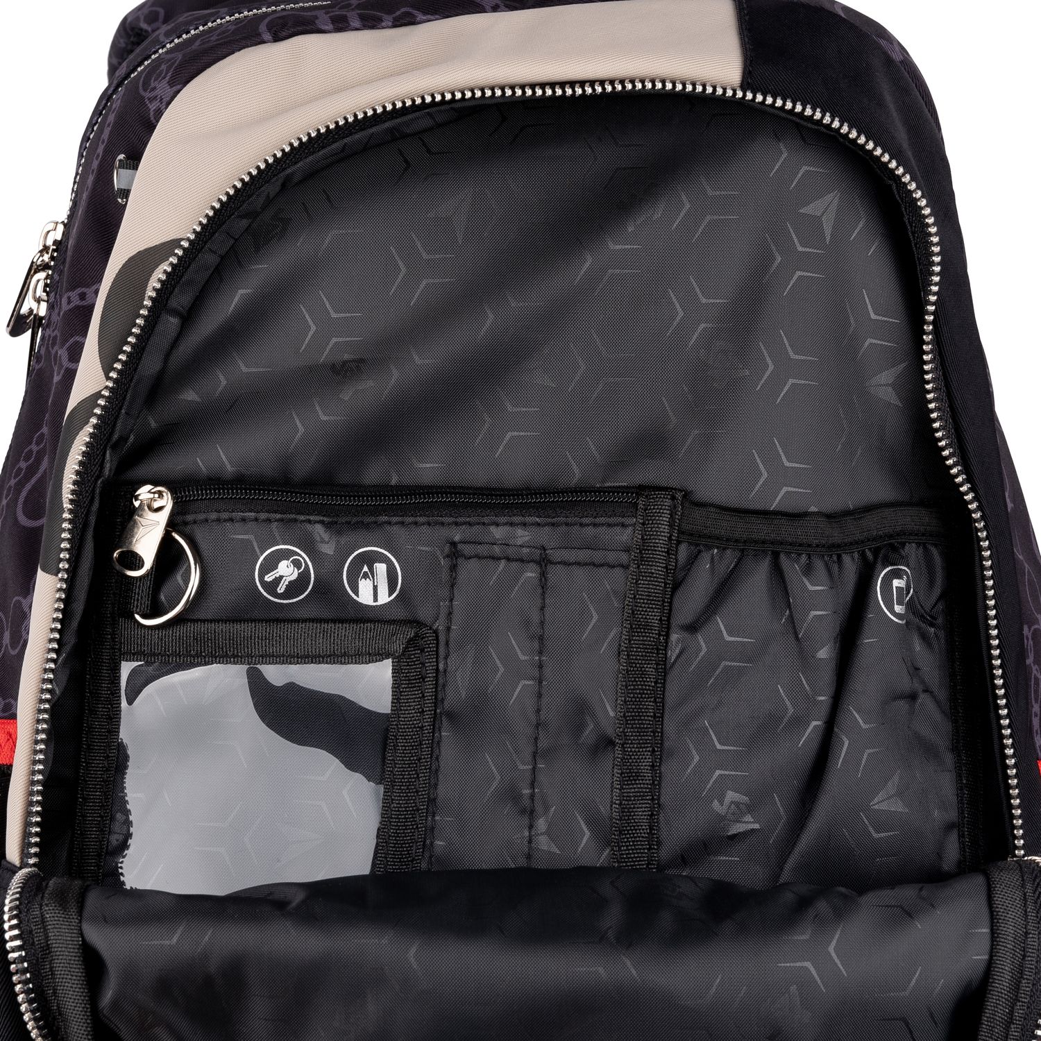 Рюкзак Yes TS-61 Infinity, серый с черным (558912) - фото 12