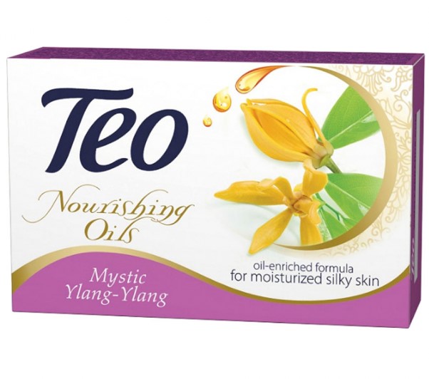 Mило тверде Тео Nourishing Oils Ylang-Ylang, фіолетовий, 100 г (28279) - фото 1