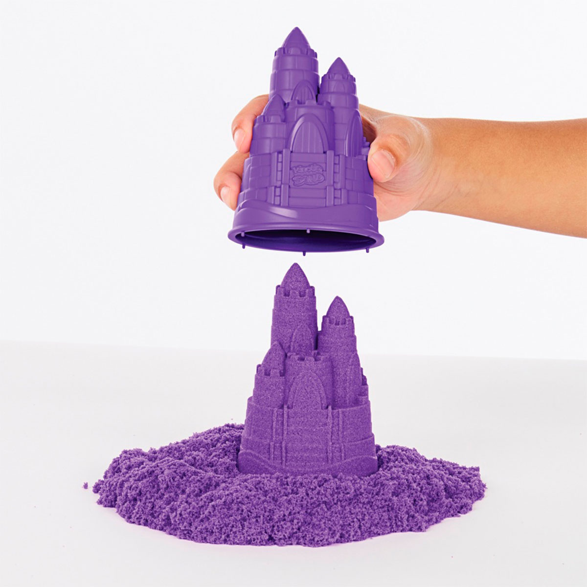 Набор песка для детского творчества Kinetic Sand V2 Замок из песка фиолетовый 454 г (71402) - фото 4