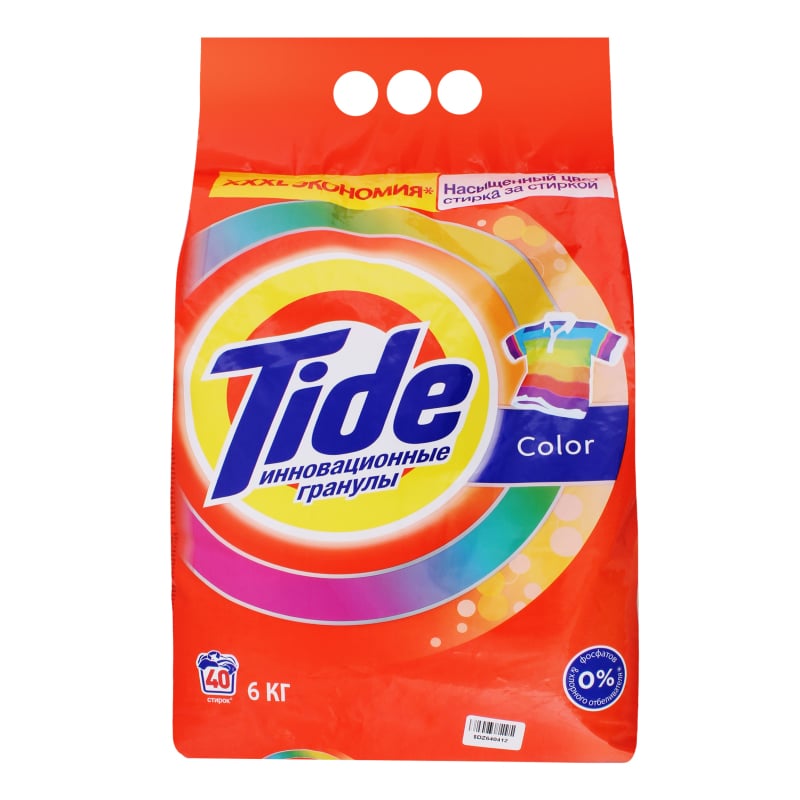 Стиральный порошок Tide Color, для цветных тканей, 6 кг - фото 1