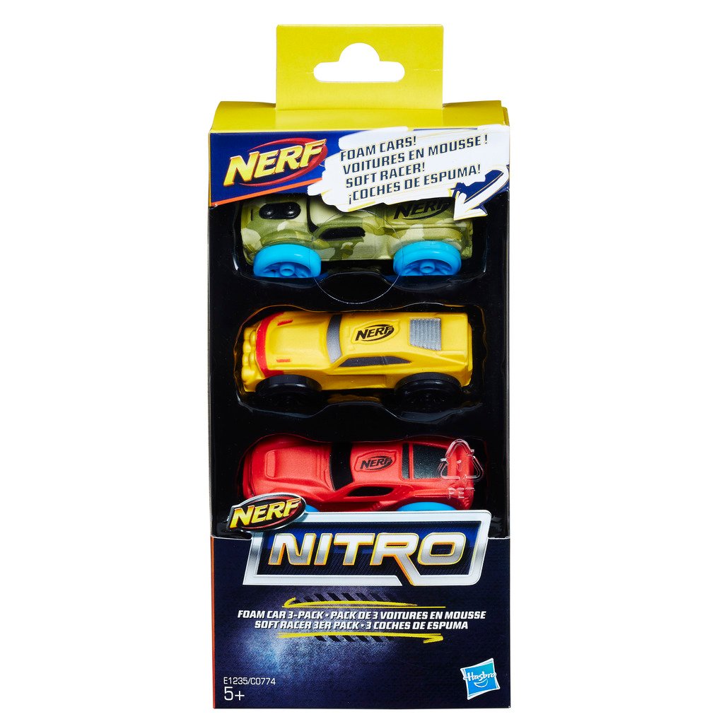Набор машинок №7 Hasbro Nerf Nitro, 3 шт. (E1235) - фото 2