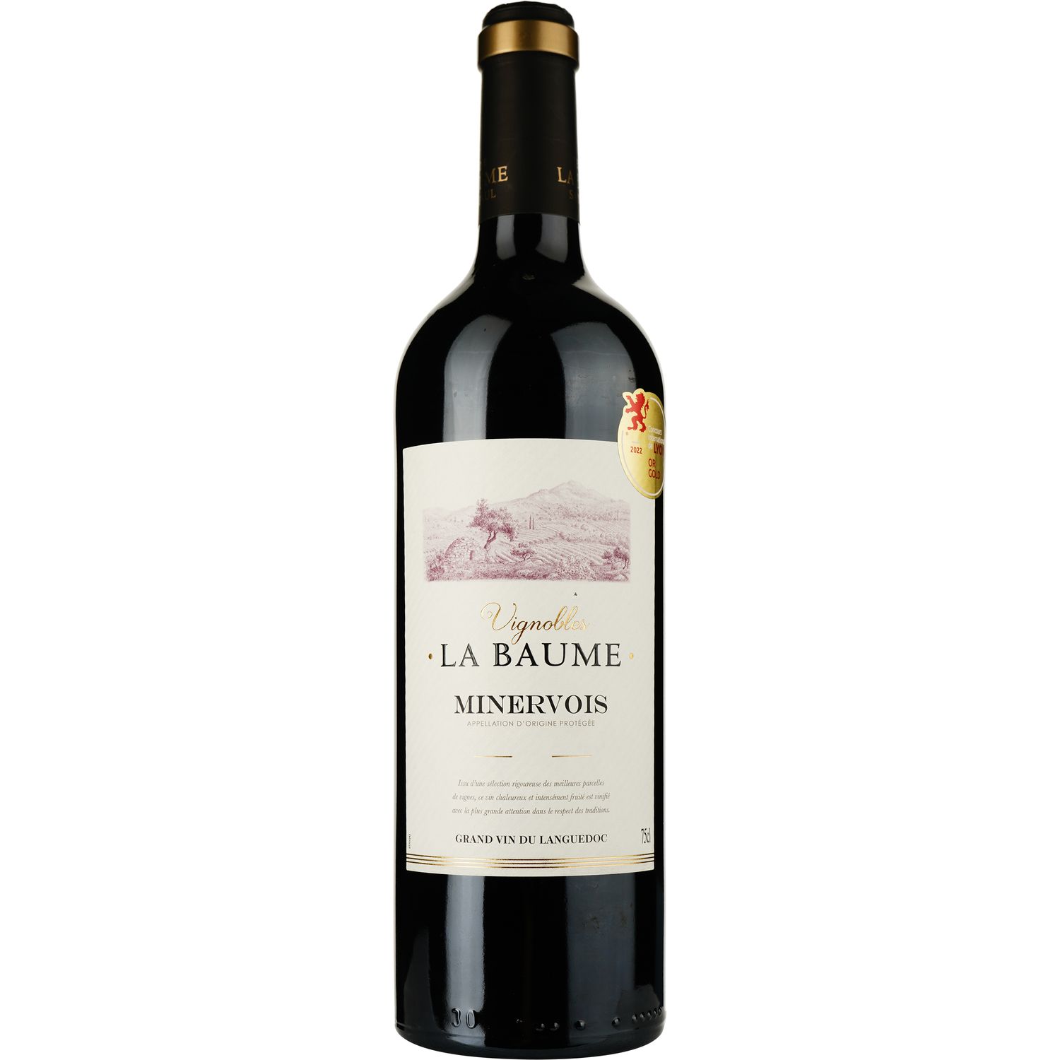 Вино Domaine De La Baume Vignobles La Baume Minervois AOP 2020 червоне сухе 0.75 л - фото 1