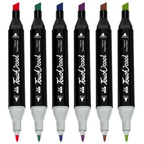 Набір двосторонніх маркерів Touch Sketch Marker у сумці Touch-36 36 шт. (1457479232.0) - фото 5