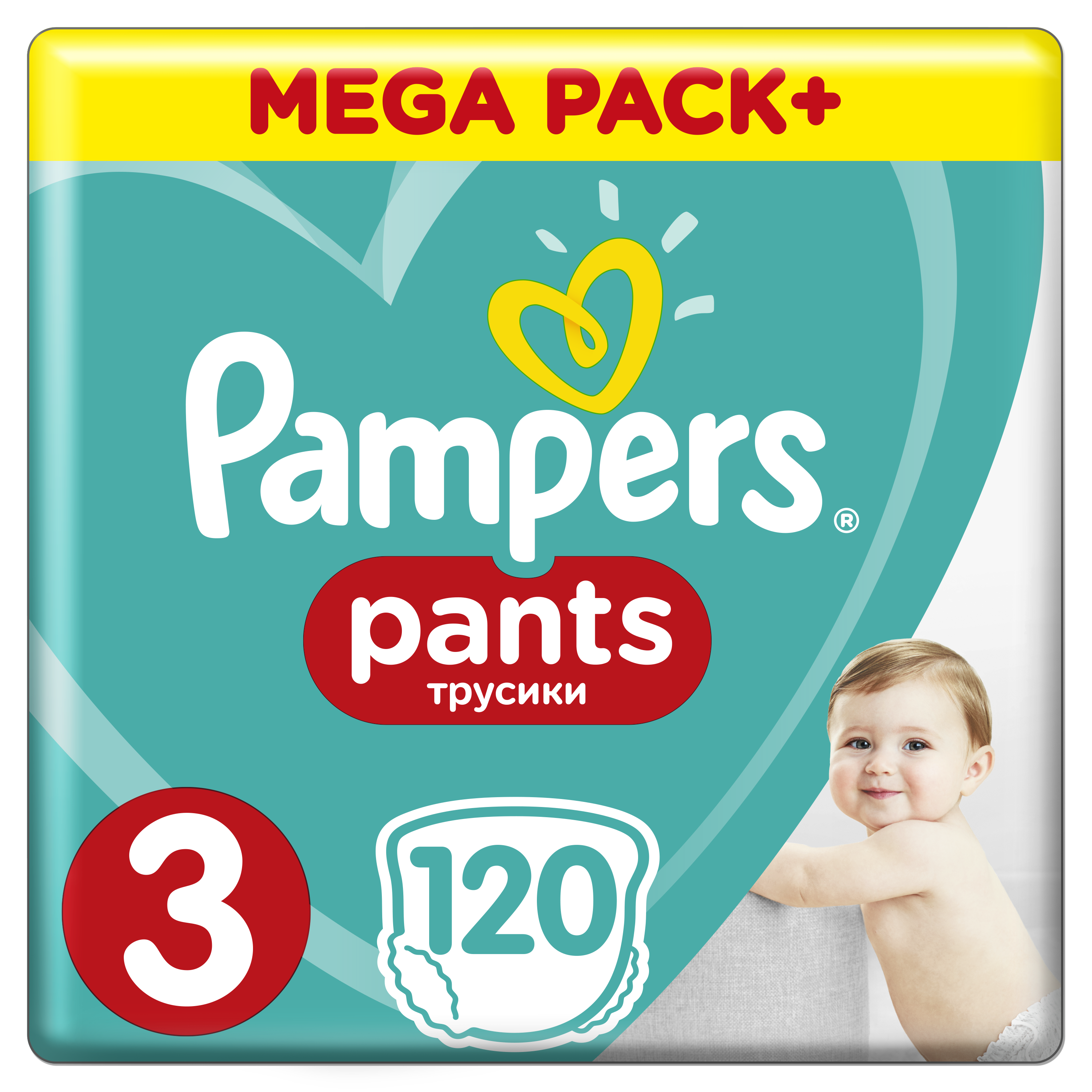 Подгузники-трусики Pampers Pants 3 (6-11 кг), 120 шт. - фото 1