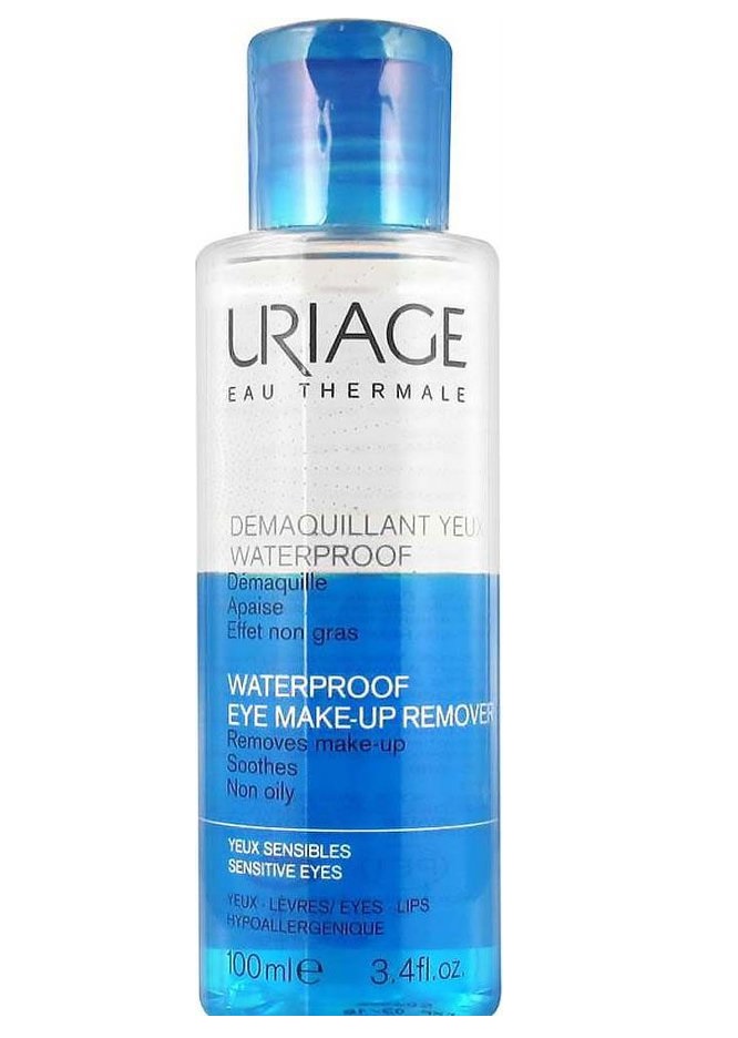 Двофазний засіб Uriage Waterproof Eye Make-Up Remover, для зняття водостійкого макіяжу, 100 мл - фото 1