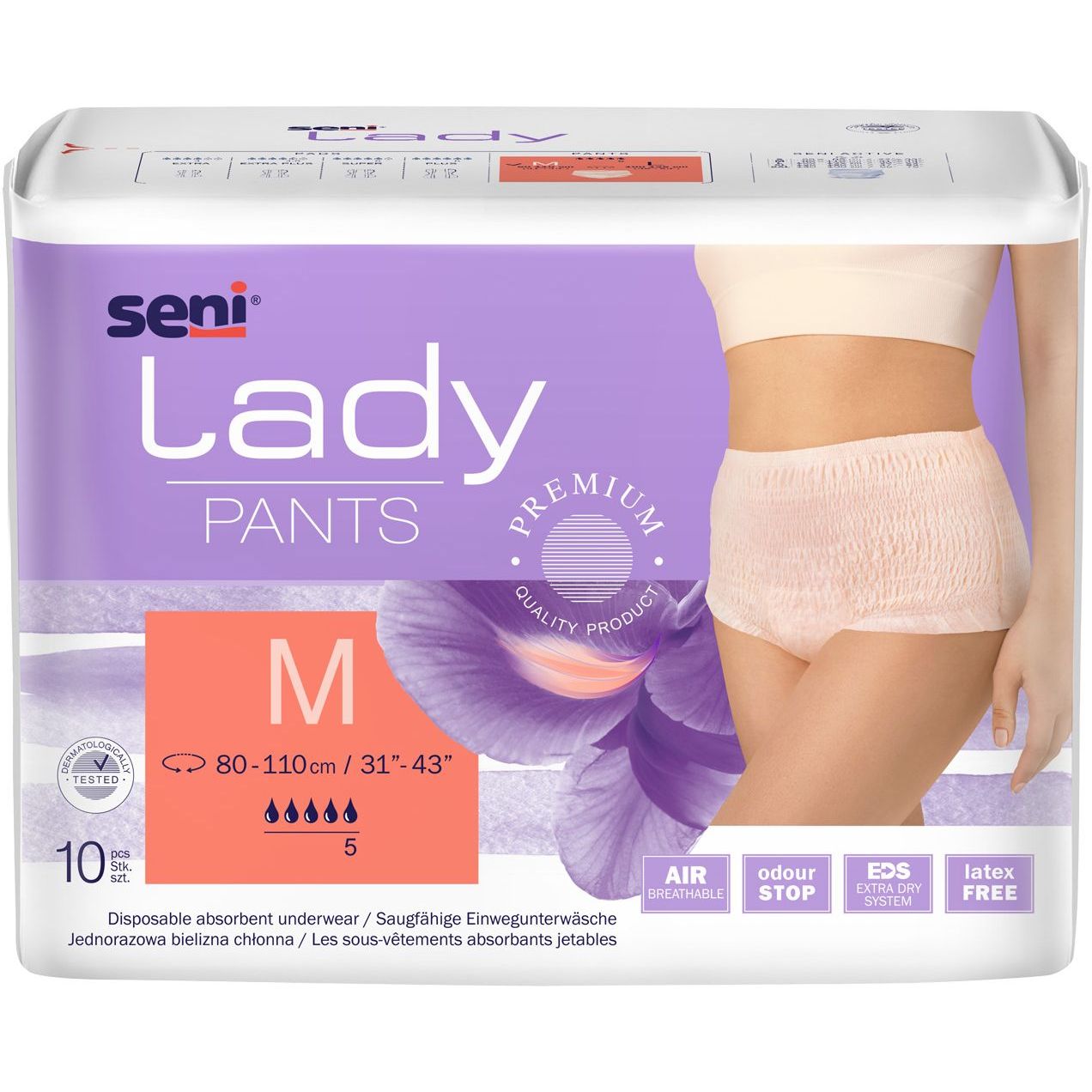 Трусы поглотительные для взрослых Seni Lady Pants Medium 10 шт. - фото 1