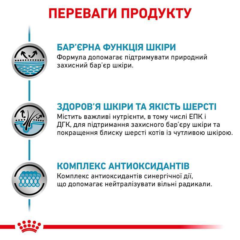 Консервированный диетический корм Royal Canin Skin&Coat для кошек после стерилизации при дерматозе и выпадении шерсти, 85 г (4092001) - фото 2