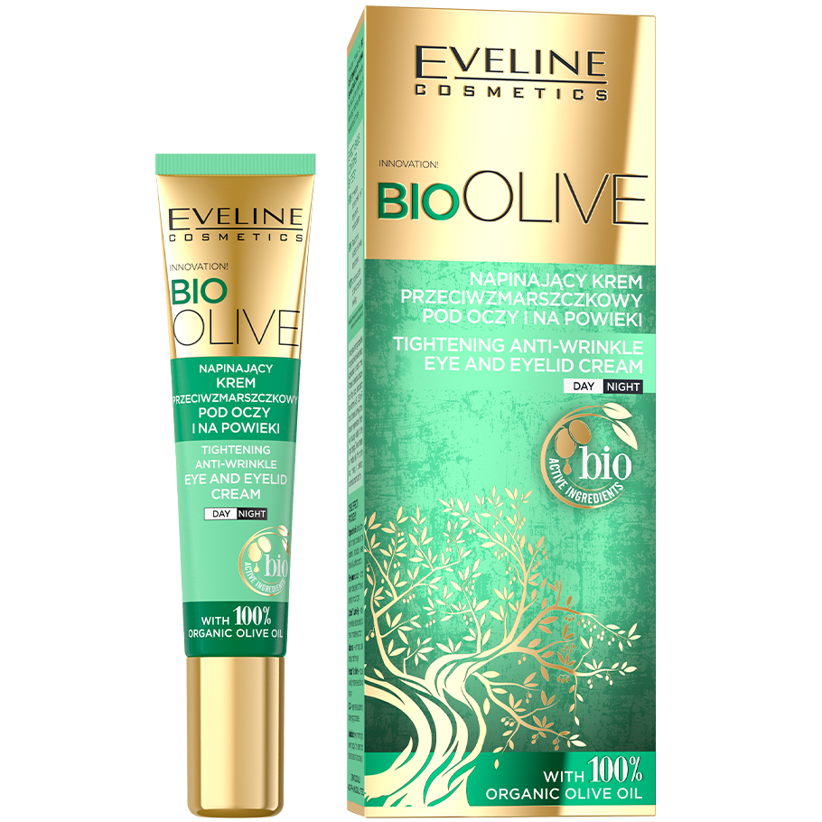 Укрепляющий крем против морщин для кожи вокруг глаз Eveline Bio Olive, 20 мл - фото 3