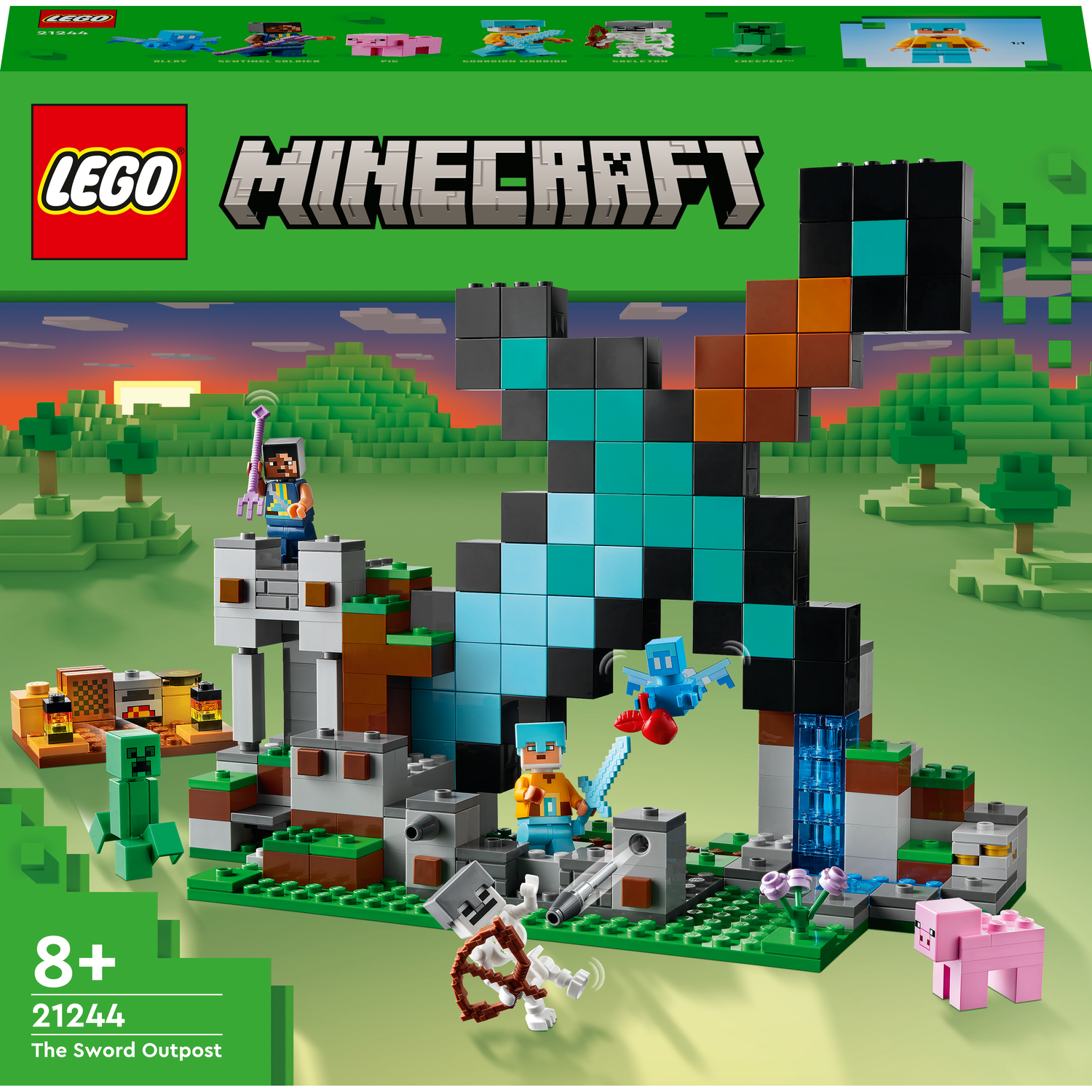 Конструктор LEGO Minecraft Форпост с мечом 427 деталей (21244) - фото 1