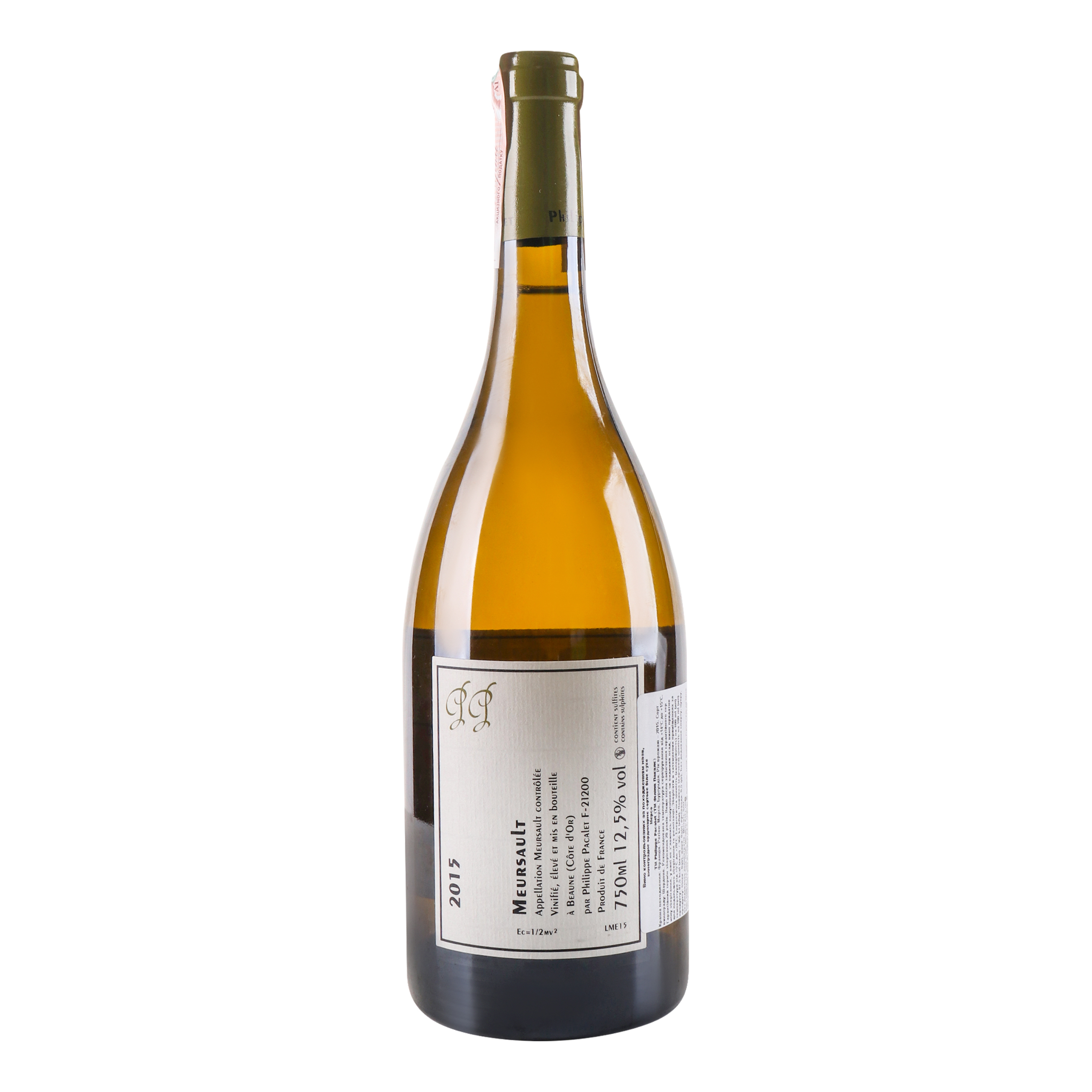 Вино Philippe Pacalet Meursault 2015, 12,5%, 0,75 л (776112) - фото 4