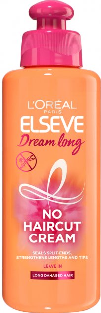 Крем-догляд L’Oréal Paris Elseve Dream Long Ні ножицям для довгого і пошкодженого волосся, 200 мл - фото 1