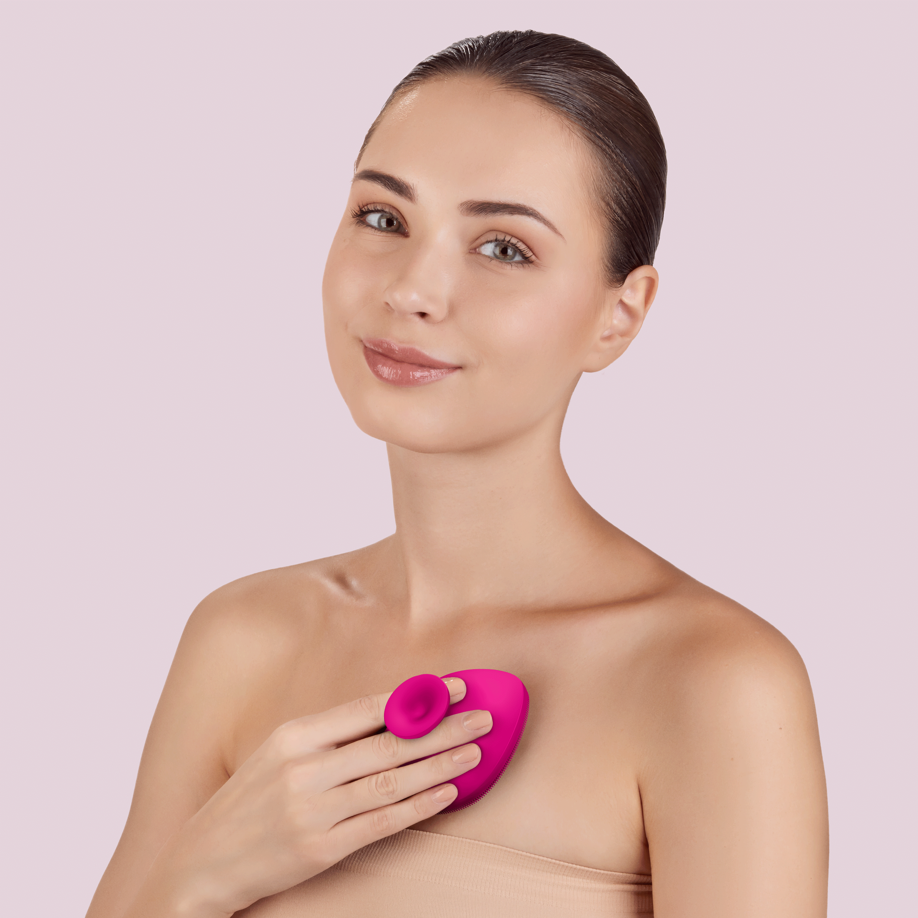 Щітка для тіла GESKE Body Brush 4 в 1 бузкова - фото 5