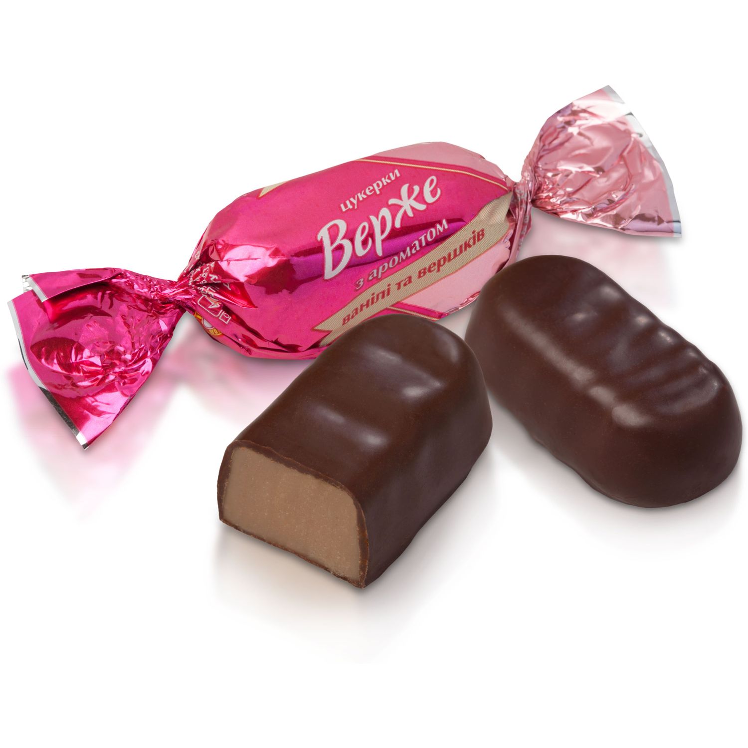 Цукерки Бісквіт-Шоколад Верже з ароматом ванілі та вершків, 200 г - фото 2
