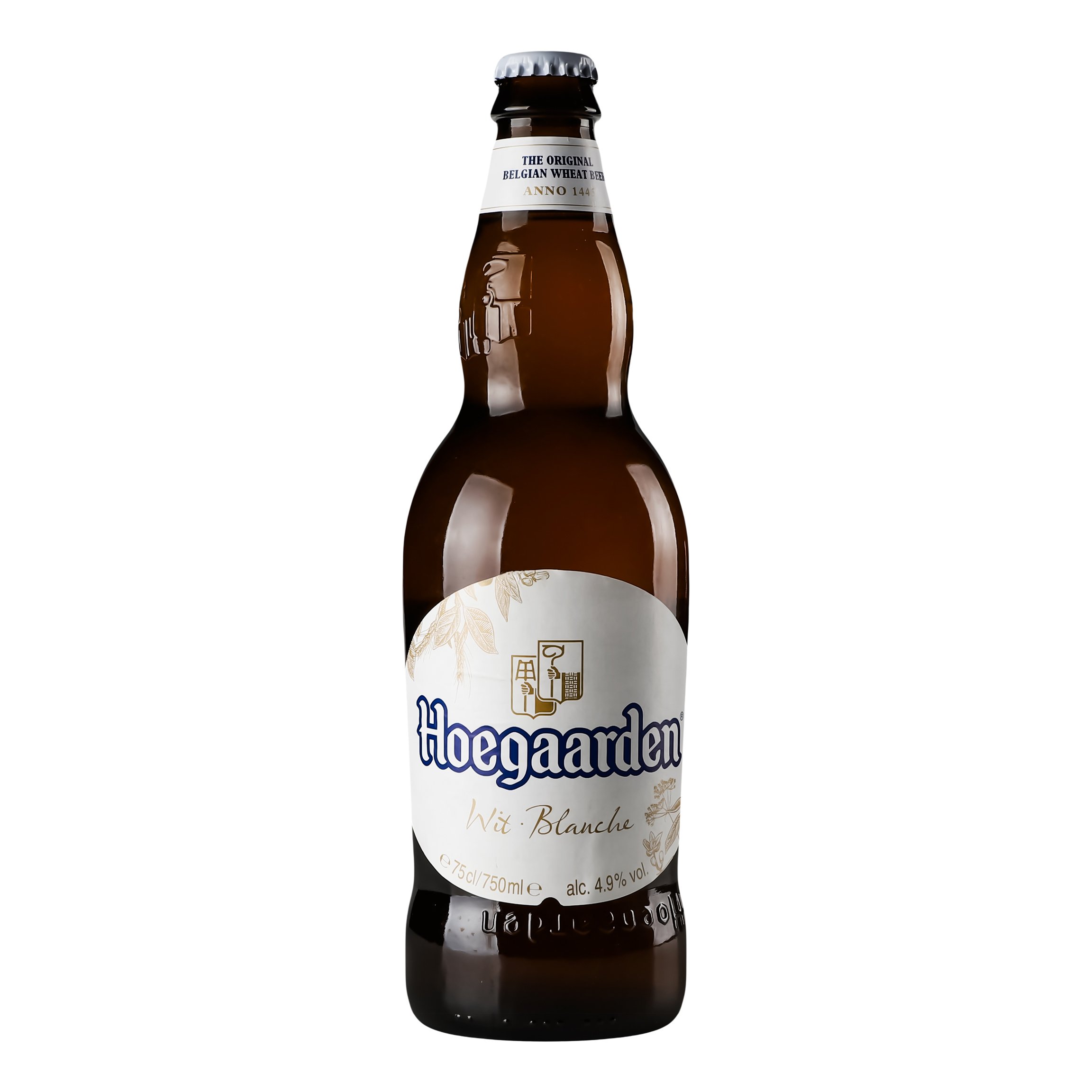 Пиво Hoegaarden White, светлое, нефильтрованное, 4,9%, 0,75 л (478565) - фото 1