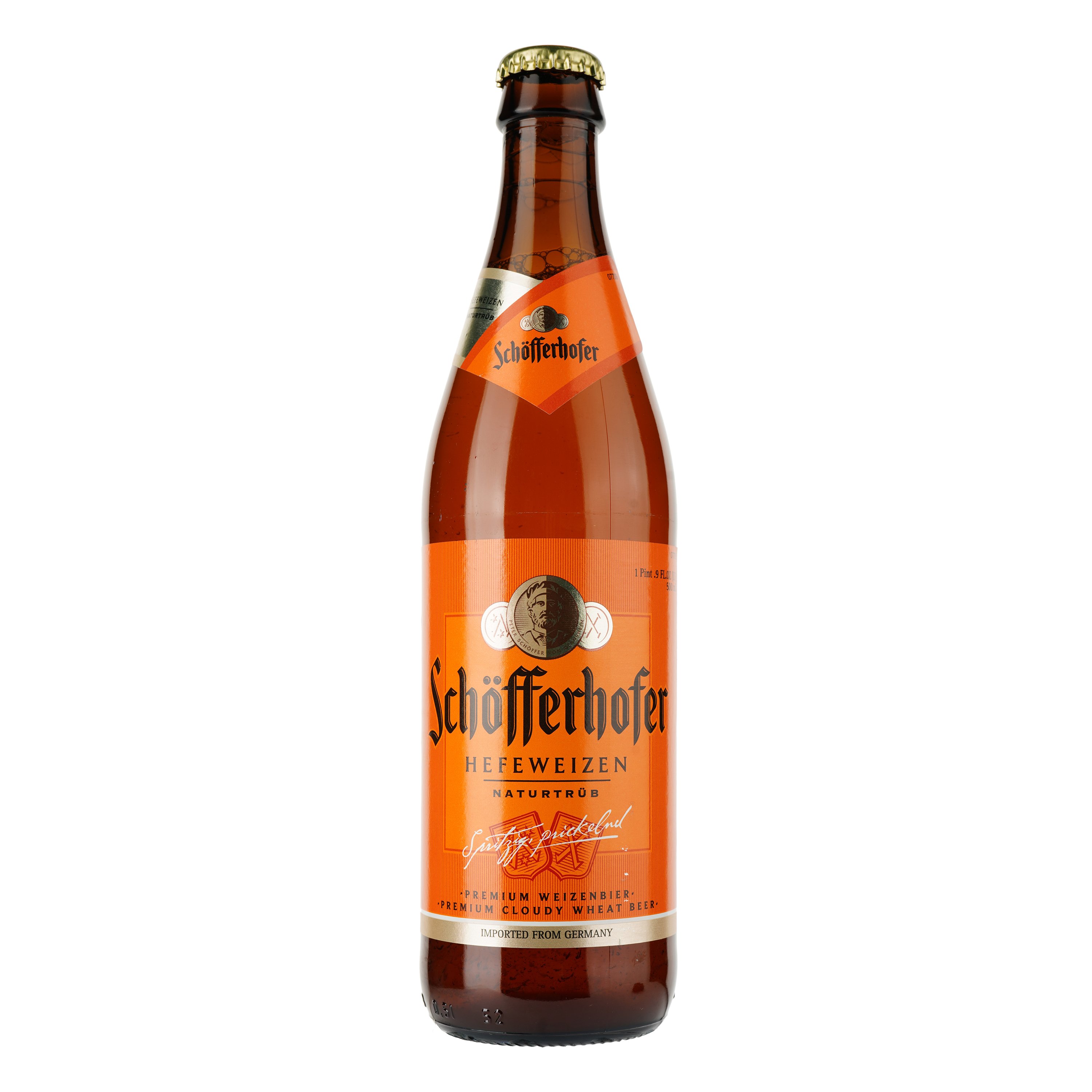 Пиво Schofferhofer Hefeweizen светлое нефильтрованное, 5%, 0.5 л - фото 1