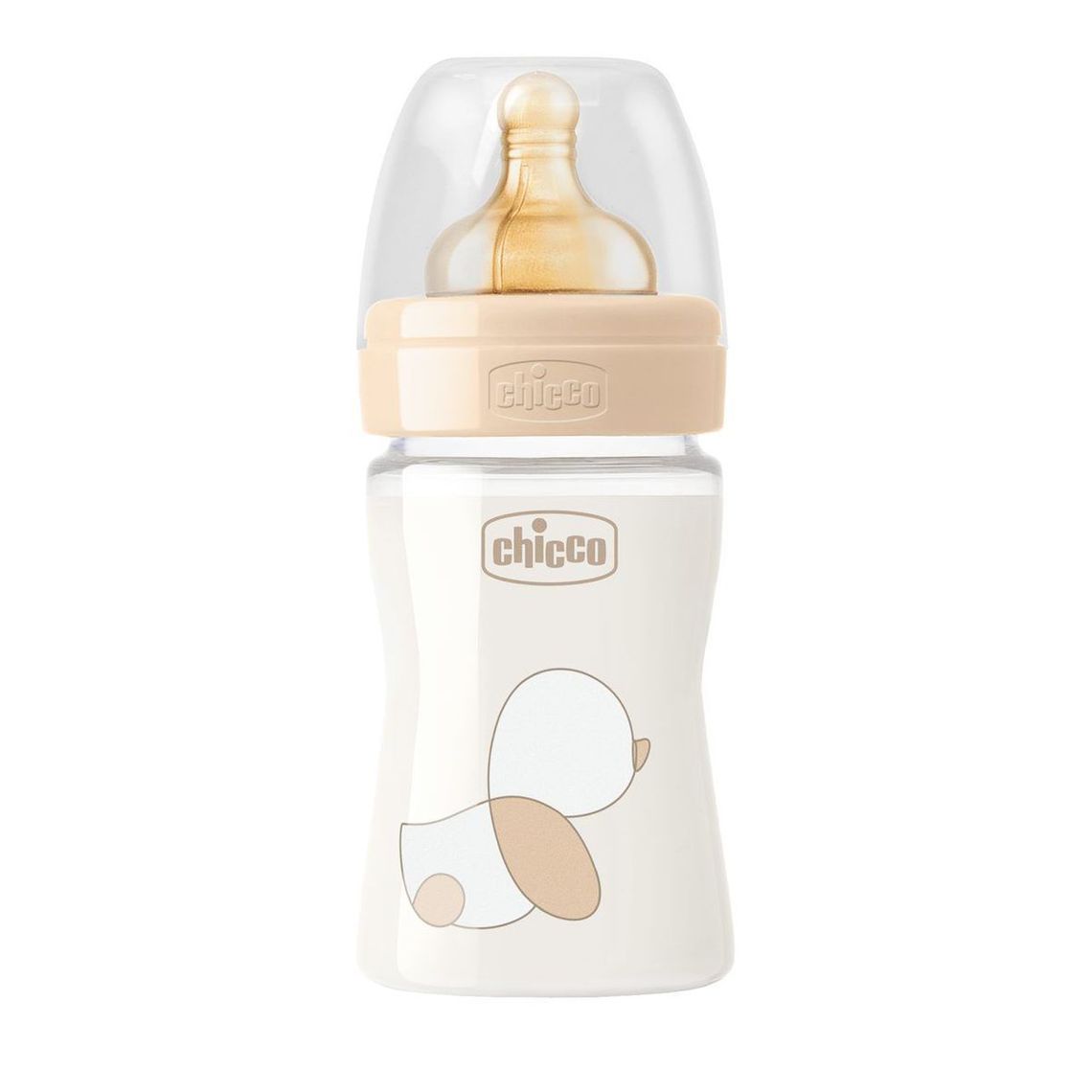 Бутылочка для кормления Chicco Original Touch, с латексной соской, 150 мл, бежевый (27710.30) - фото 1