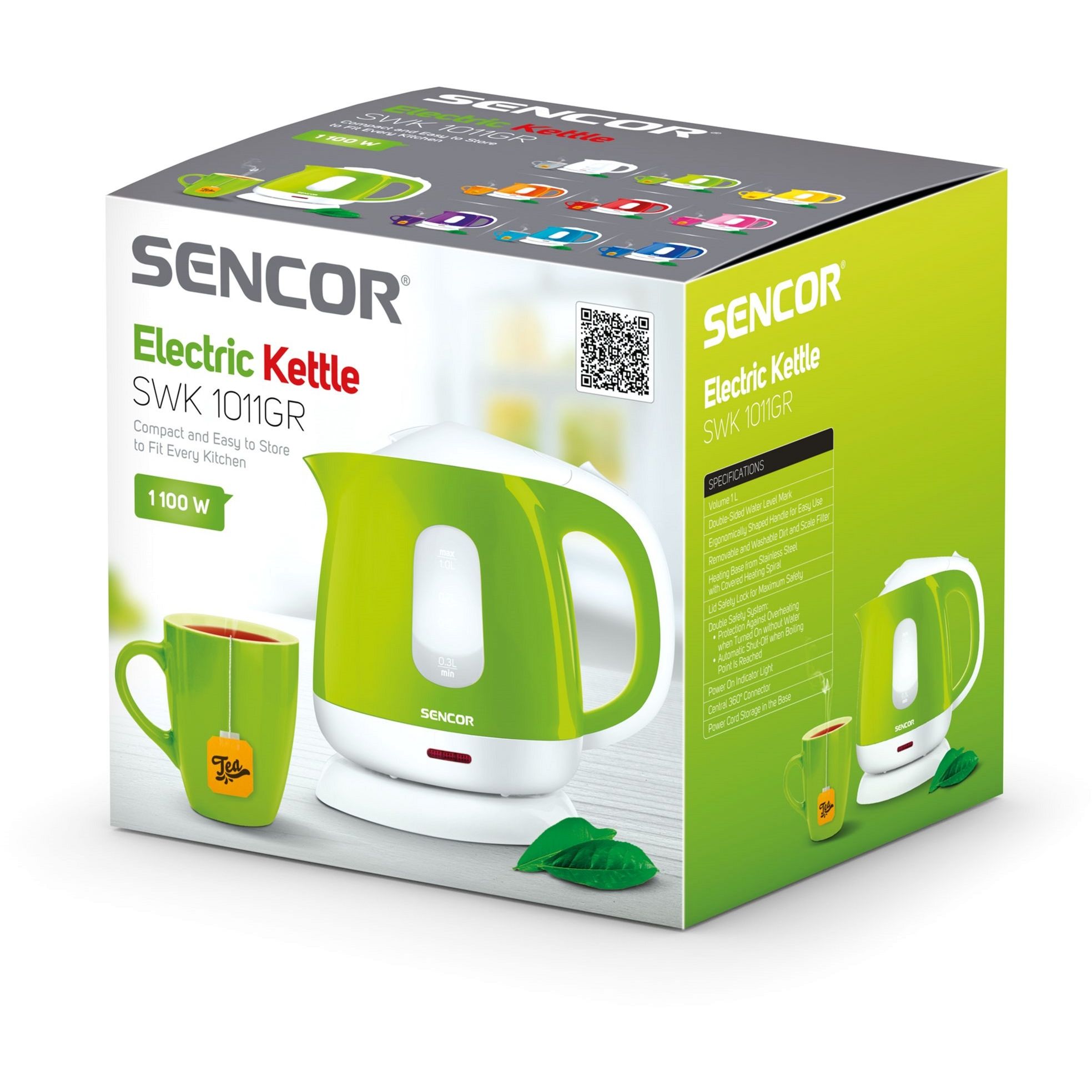 Электрочайник Sencor SWK 1011GR green 1 л (41005055) - фото 10