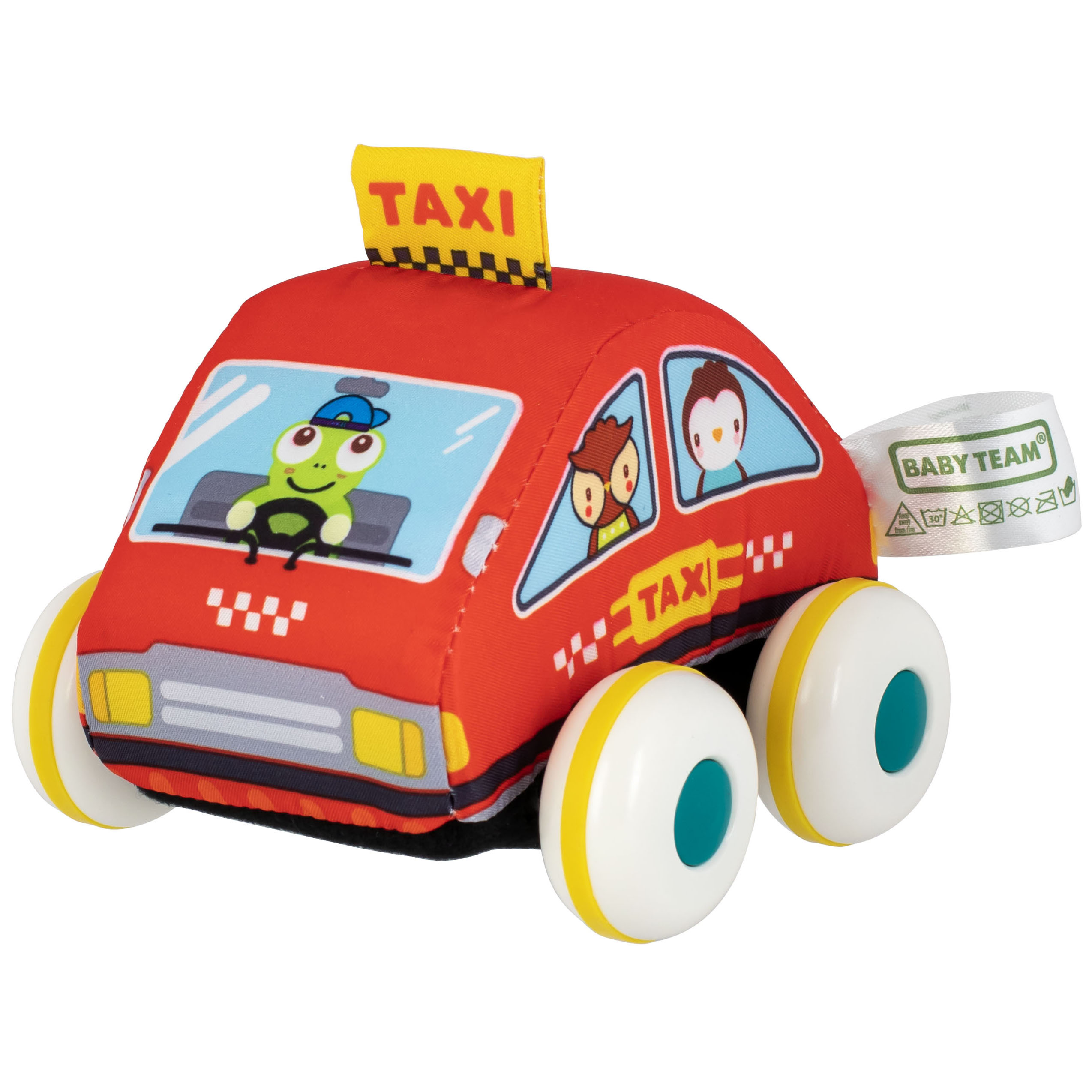 Іграшка текстильна Baby Team Машинка Таксі (8420) - фото 1