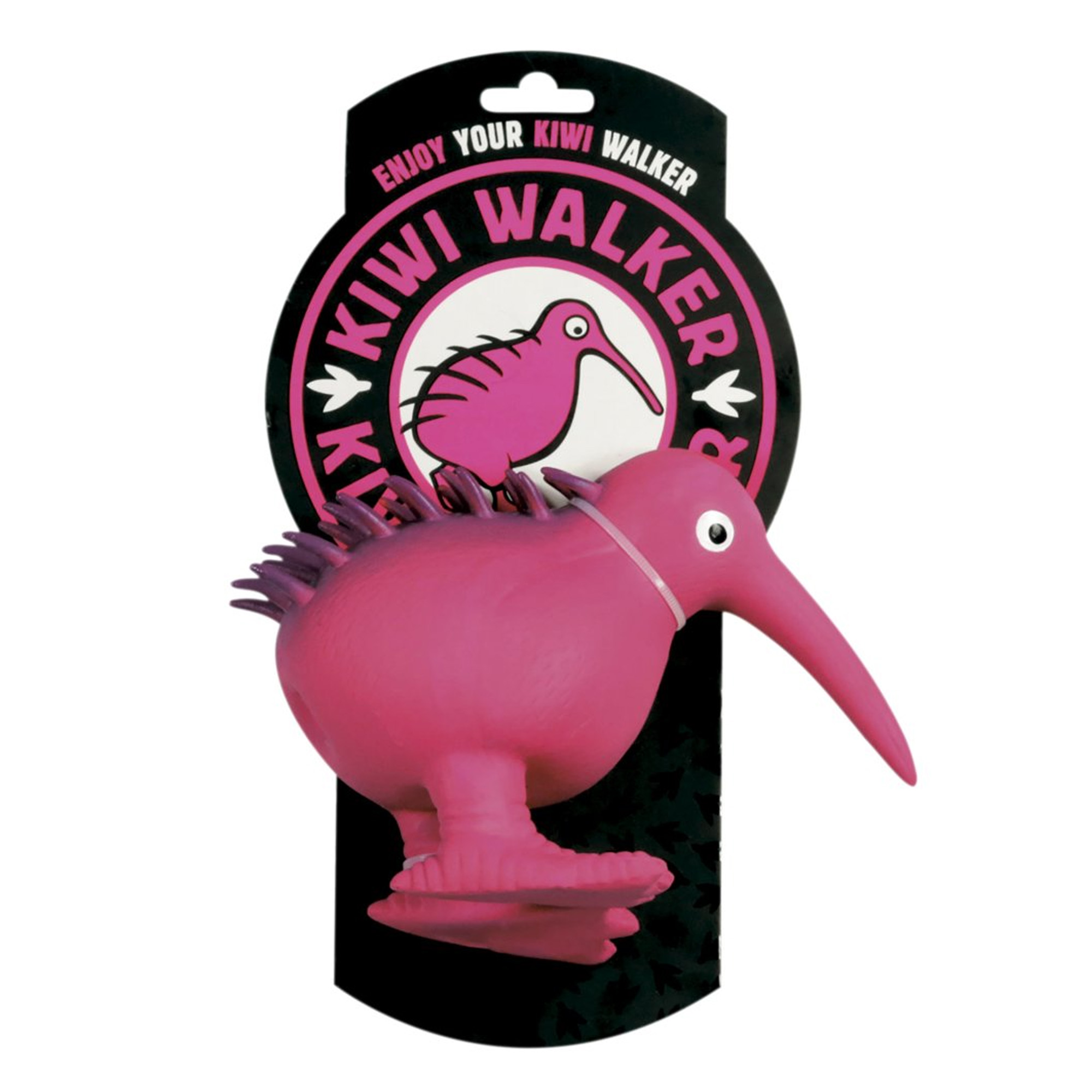 Іграшка для собак Kiwi Walker Птах ківі, рожевий, 8,5 см (LTX-015) - фото 2