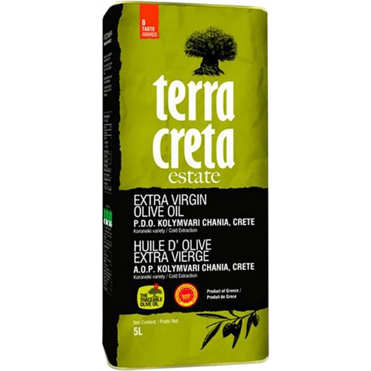 Оливкова олія Terra Creta Estate Extra Virgin PDO Kolymvari 5 л - фото 1