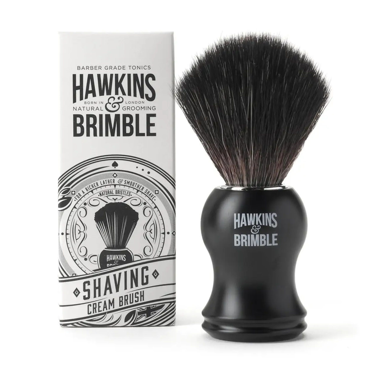 Помазок для бритья Hawkins & Brimble Shaving Brush-synthetic черный - фото 2