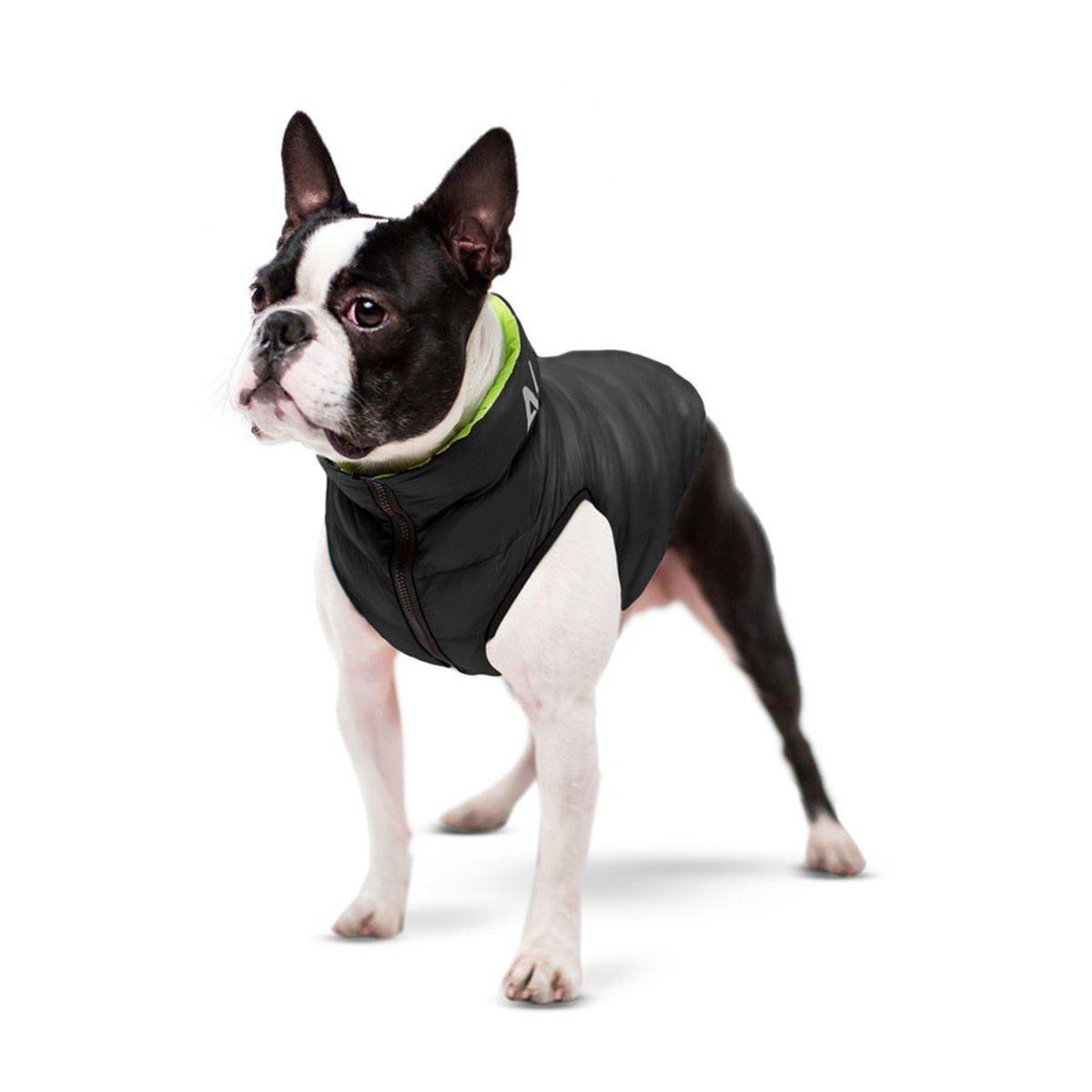 Курточка для собак AiryVest двухсторонняя, М 47, салатово-черная - фото 3