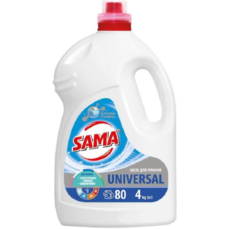 Гель для прання Sama Universal, 4 л - фото 1