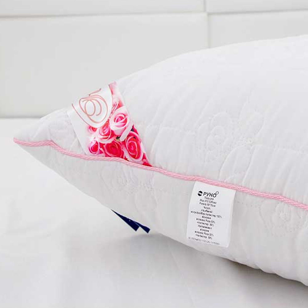 Подушка Руно Rose с волокном розы, 50х70 см, белый (310.52Rose) - фото 3