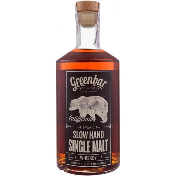 Віскі Greenbar Slow Hand Single Malt American Whiskey, 42%, 0,7 л - фото 1
