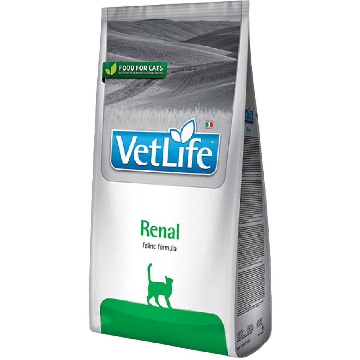 Сухой лечебный корм для кошек Farmina Vet Life Renal, для поддержки функции почек, 2 кг - фото 1