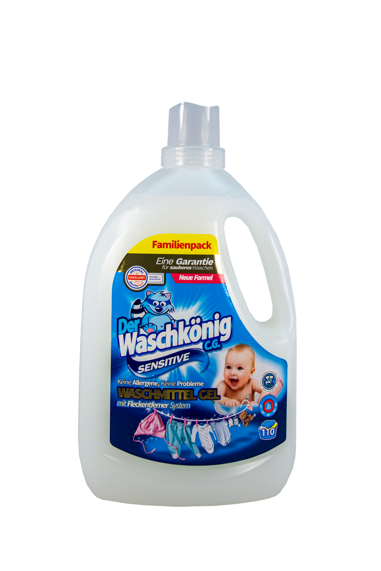 Гель для прання Der Waschkonig Sensitive, 3,305 л (040-9802) - фото 1