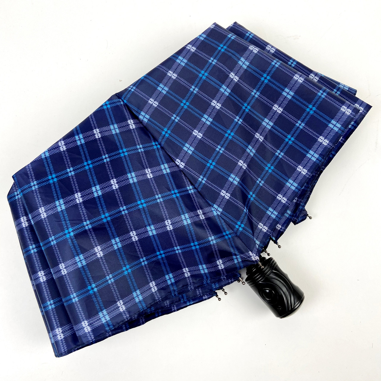 Жіноча складана парасолька напівавтомат S&L 98 см синя - фото 3