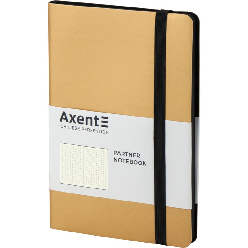 Книга записная Axent Partner Soft A5- в точку 96 листов золотистая (8312-35-A) - фото 2