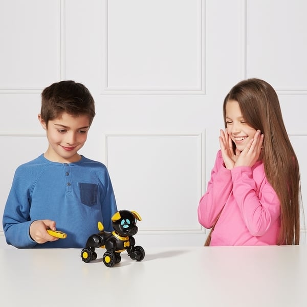 Інтерактивна іграшка WowWee маленьке цуценя Чіп, черний з жовтим (W2804/3819) - фото 6