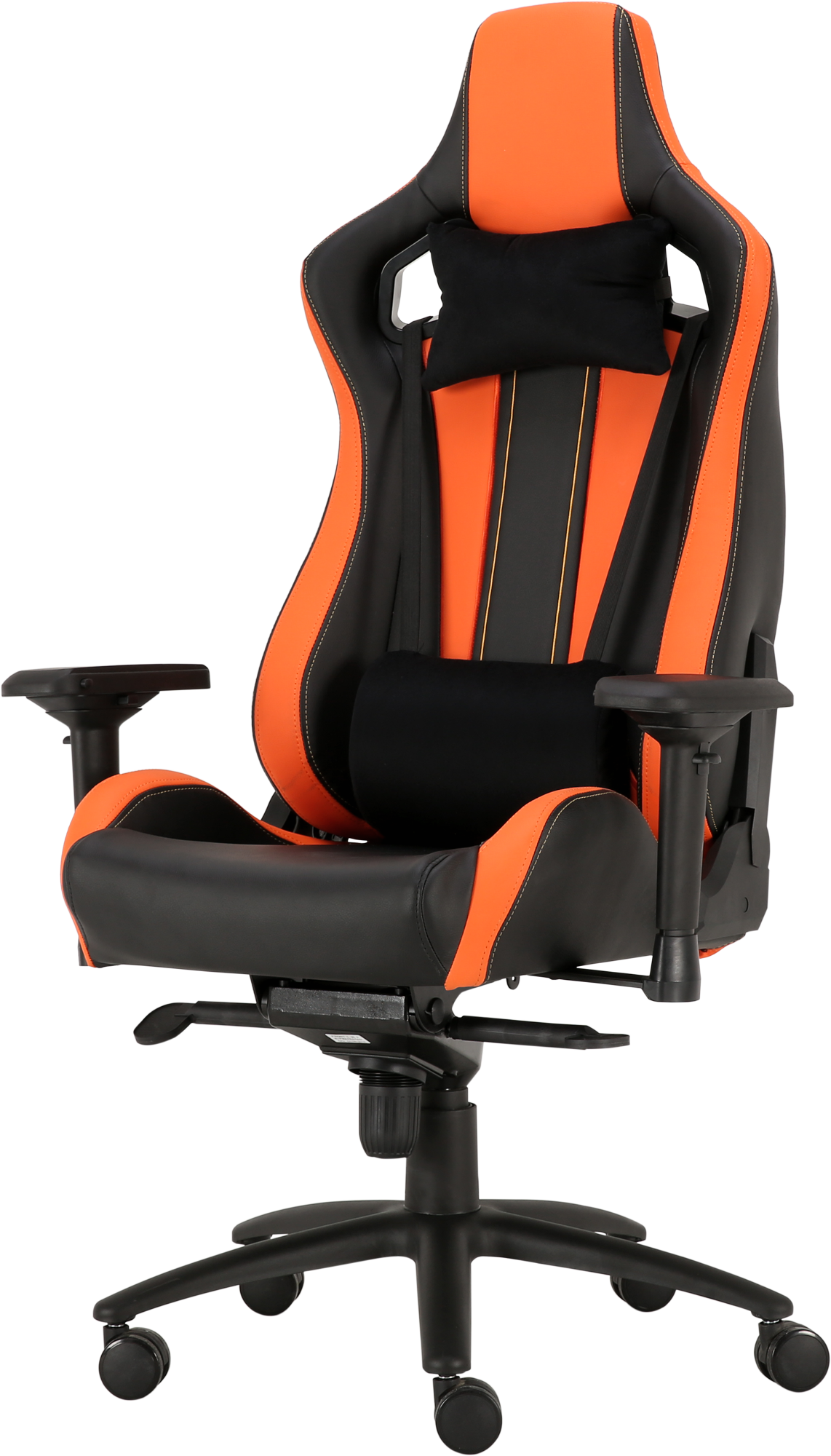 Геймерское кресло GT Racer черное с оранжевым (X-0715 Black/Orange) - фото 3