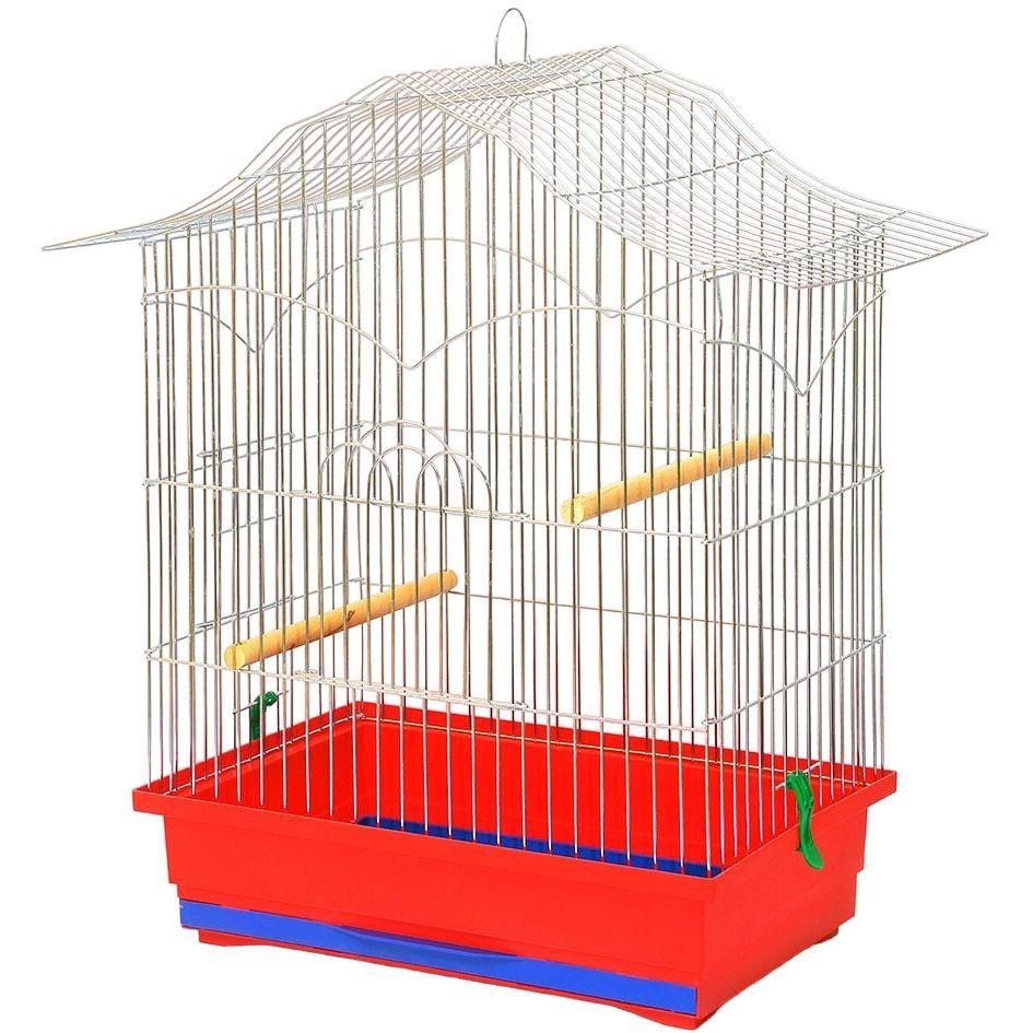 Клітка для птахів Лорі Корела, цинк, 47х30х62 см, в ассортименті - фото 3