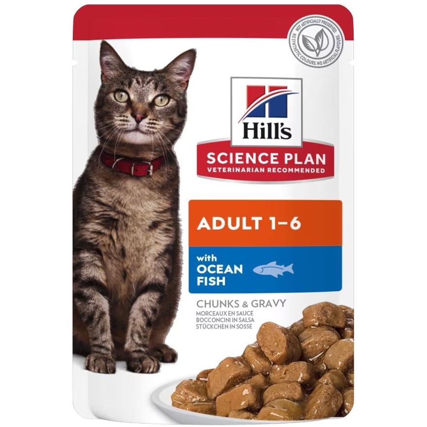Вологий корм для котів Hill's Science Plan Adult Cat with Ocean Fish з океанічною рибою 85 г - фото 1