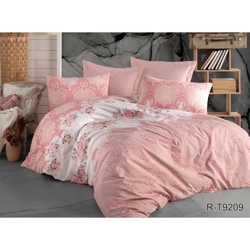 Комплект постільної білизни TAG Tekstil з компаньйоном 2-спальний 000210911 (R-T9209) - фото 1
