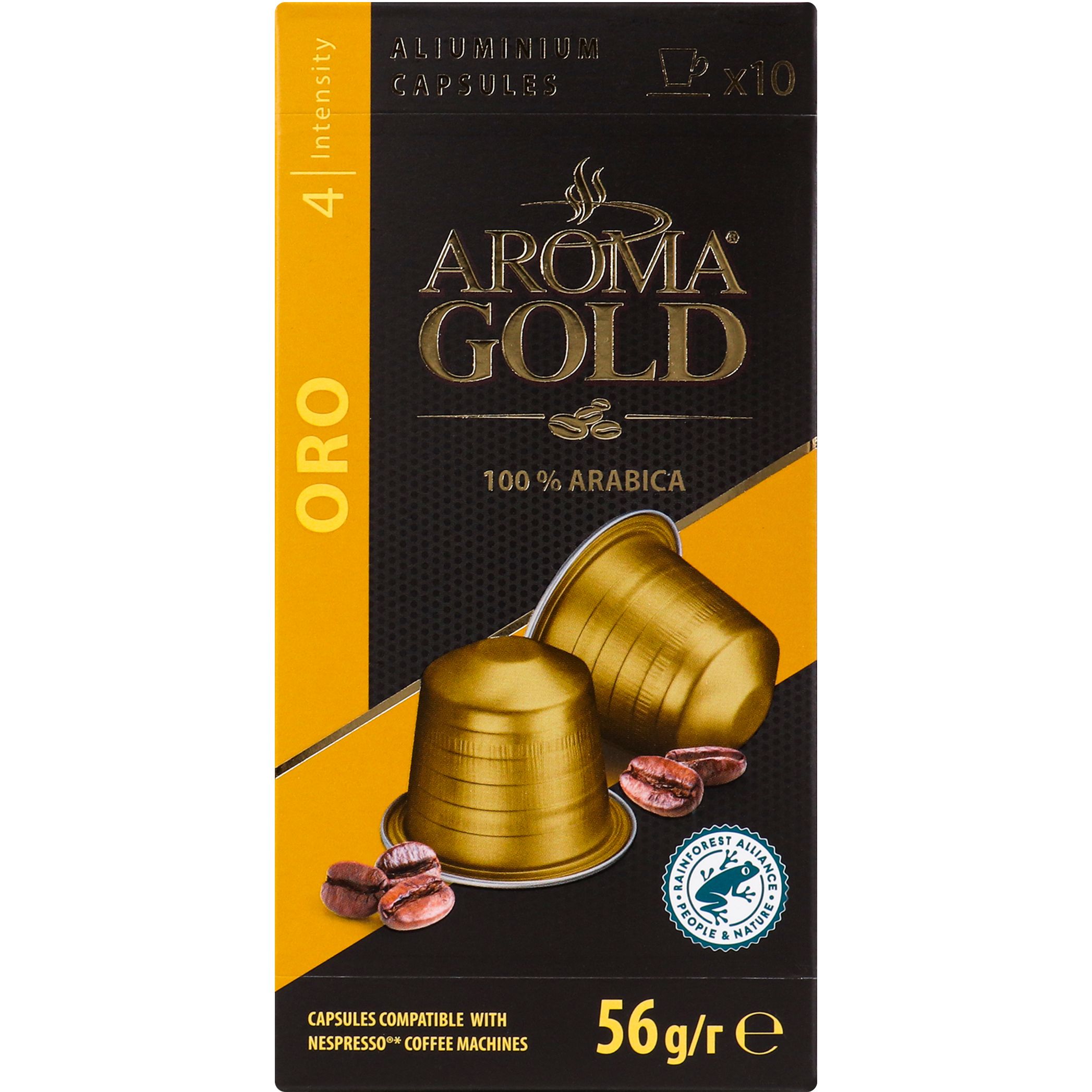 Кофе в капсулах Aroma Gold Oro 56 г (10 шт. по 5.6 г) - фото 1