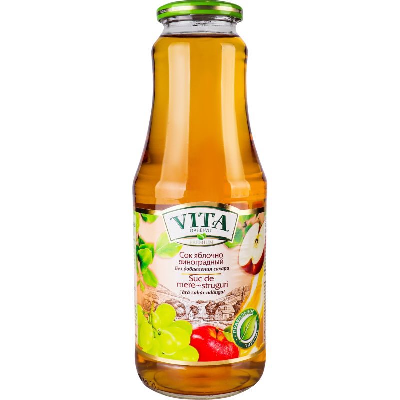 Сок Vita Premium Яблочно-виноградный 1 л (918601) - фото 1
