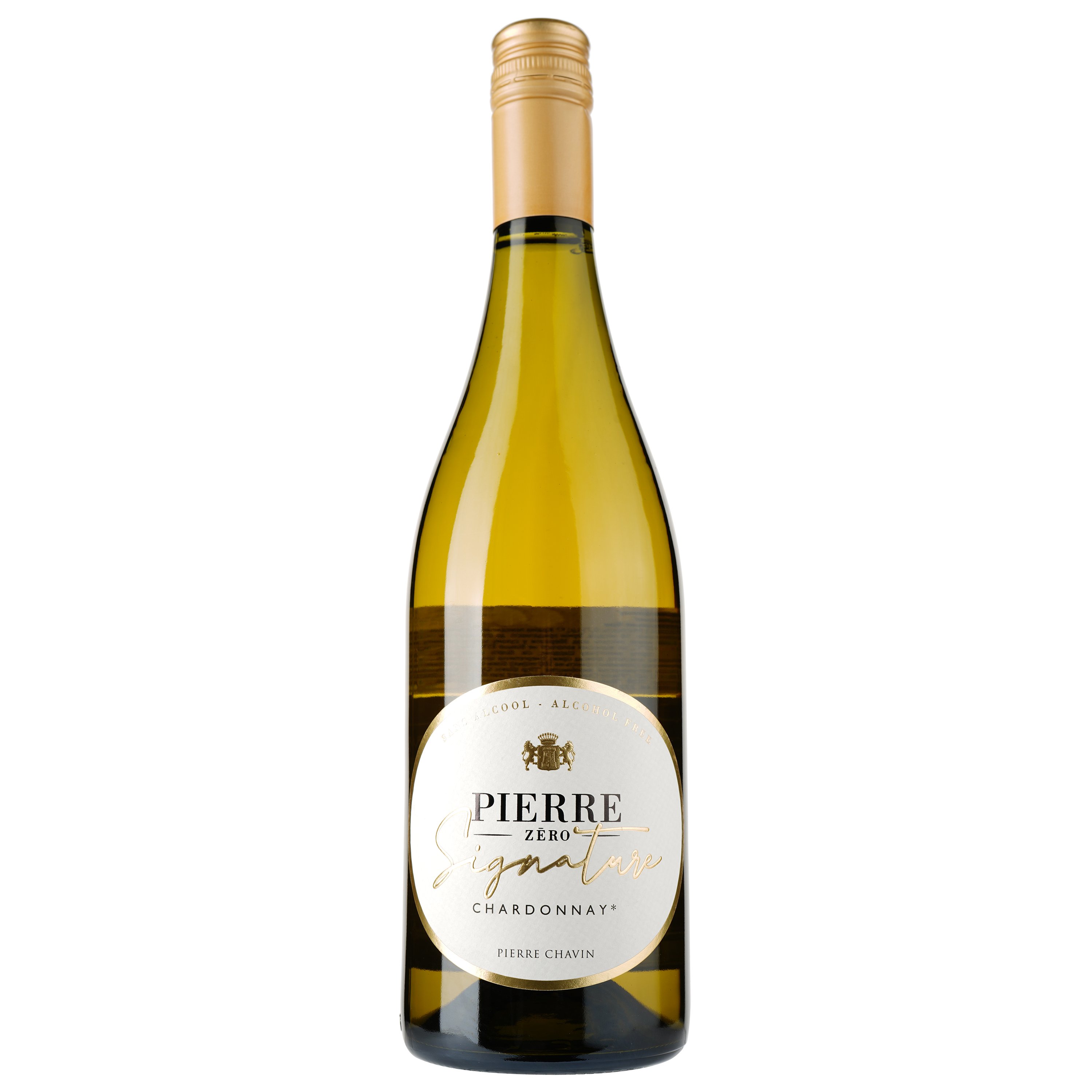 Вино безалкогольное Pierre Zéro Signature Chardonnay, белое, полусладкое, 0,75 л - фото 1