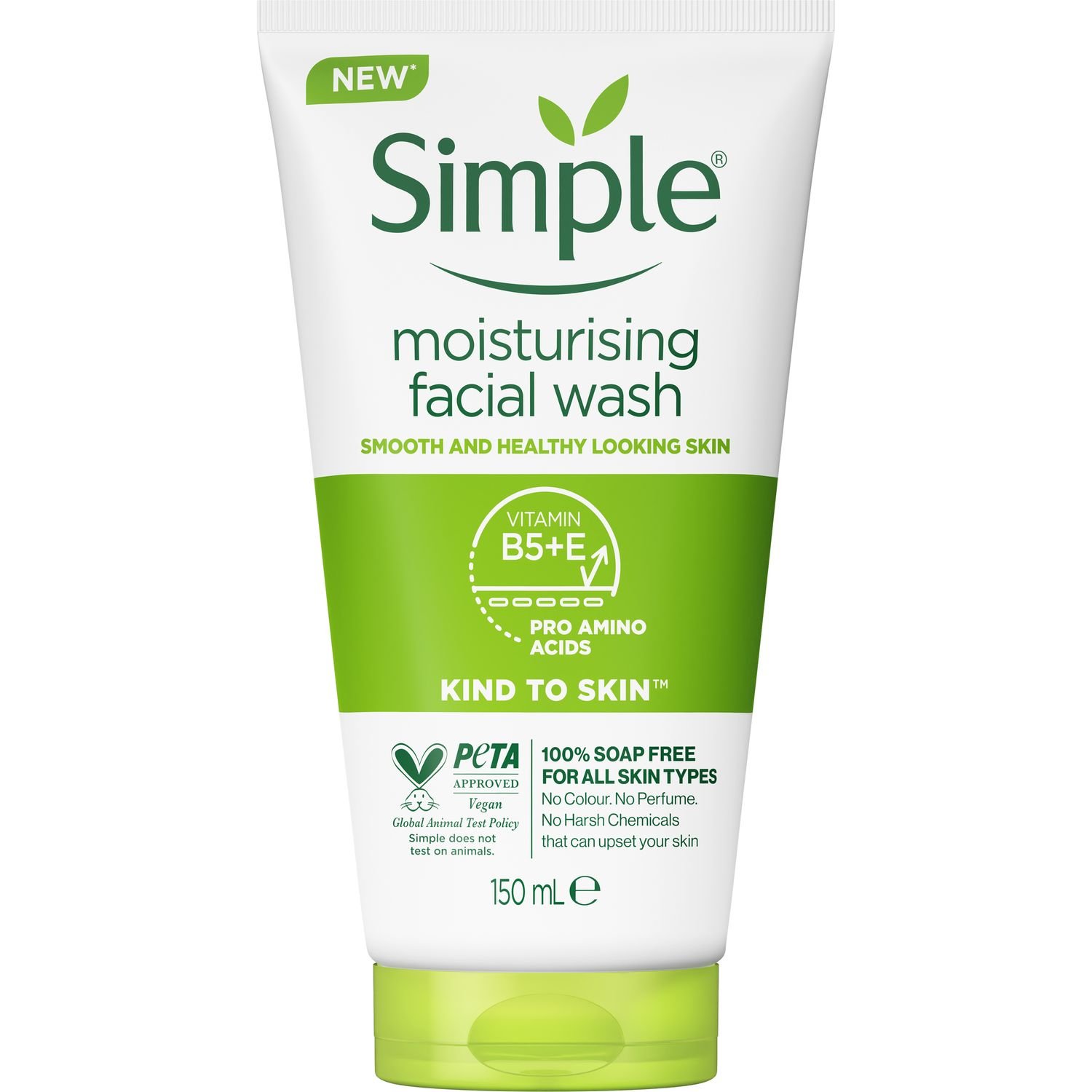 Увлажняющий гель для умывания Simple Kind to Skin Moisturising Facial Wash, 150 мл - фото 2