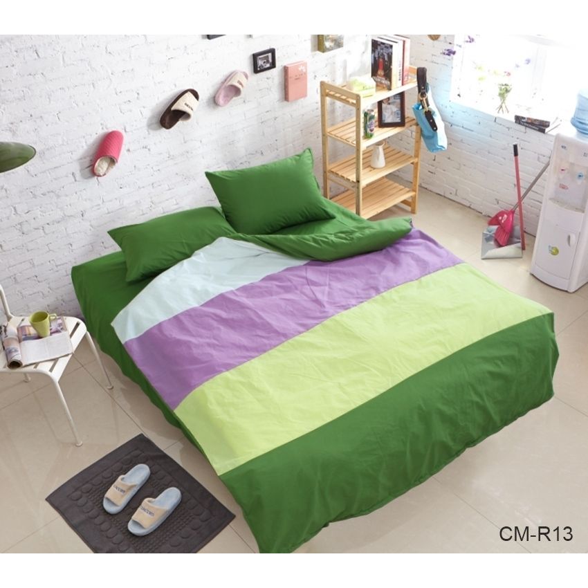 Комплект постільної білизни TAG Tekstil 2-спальний Різнокольоровий 000163780 (CM-R13) - фото 1