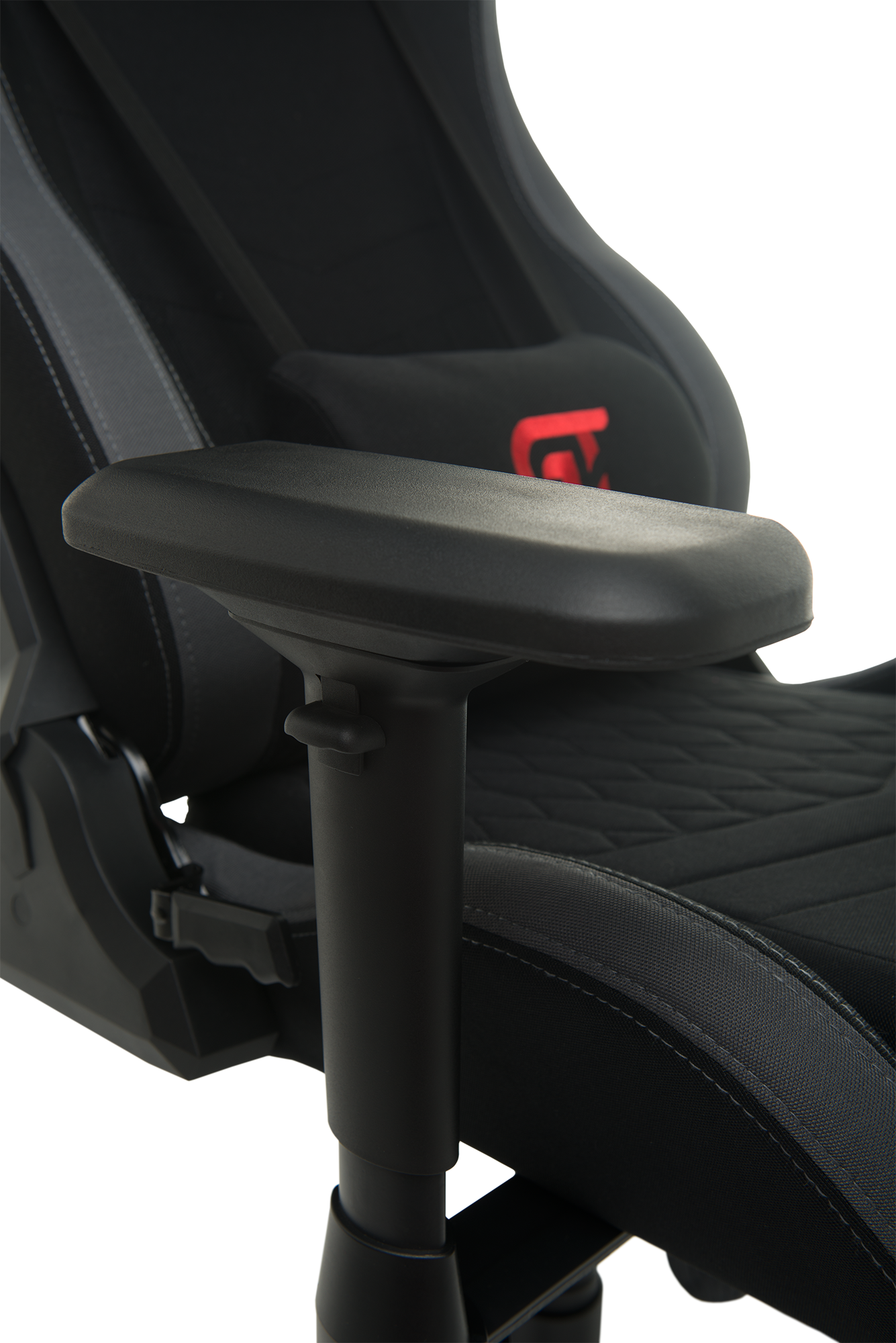 Геймерское кресло GT Racer черное с серым (X-0712 Shadow Gray) - фото 8