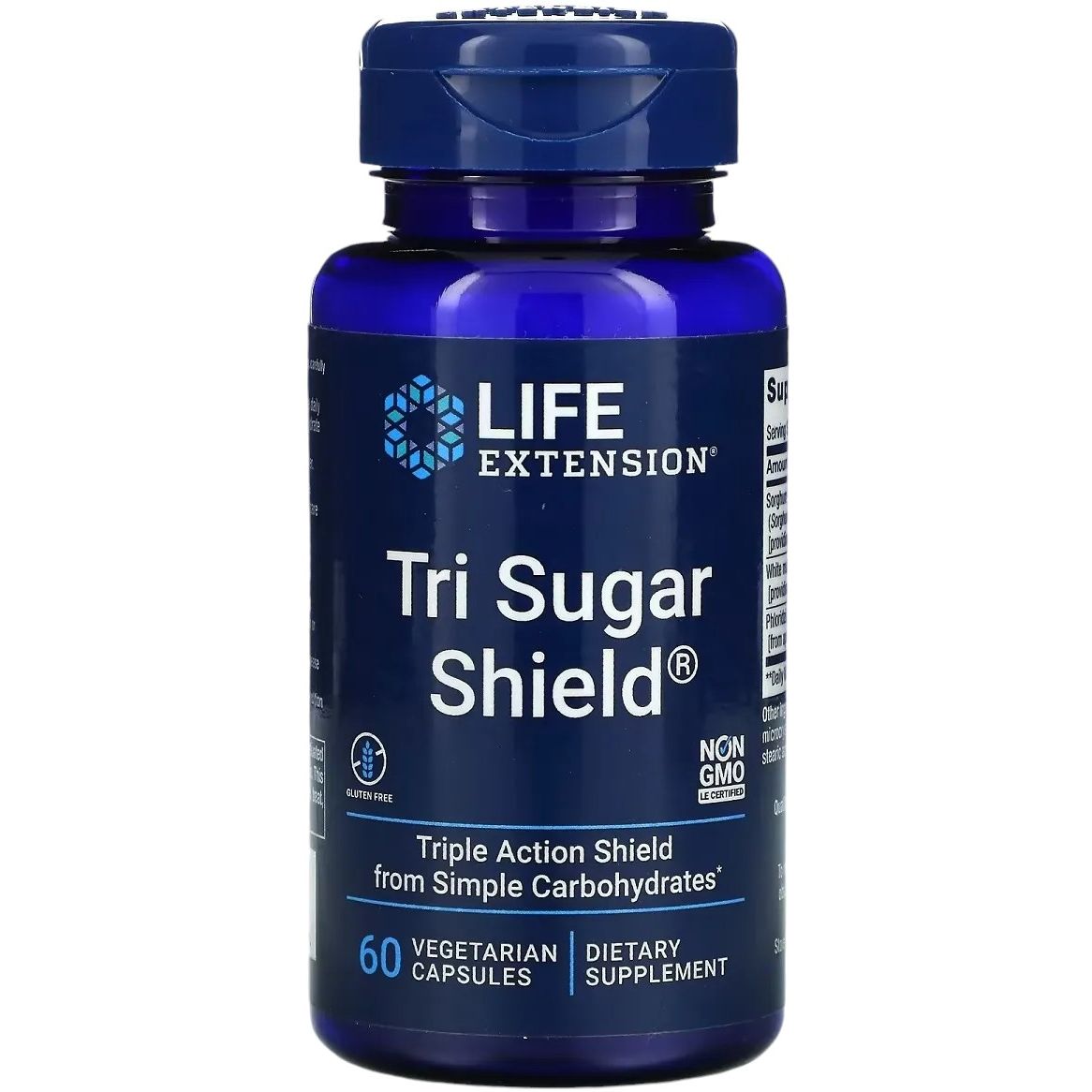 Тройная защита от сахара Life Extension Tri Sugar Shield 60 вегетарианских капсул - фото 1