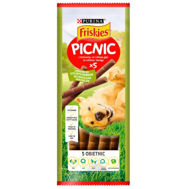 Лакомство Purina Friskies Picnic для взрослых собак с говядиной, 42 г (12351582) - фото 1