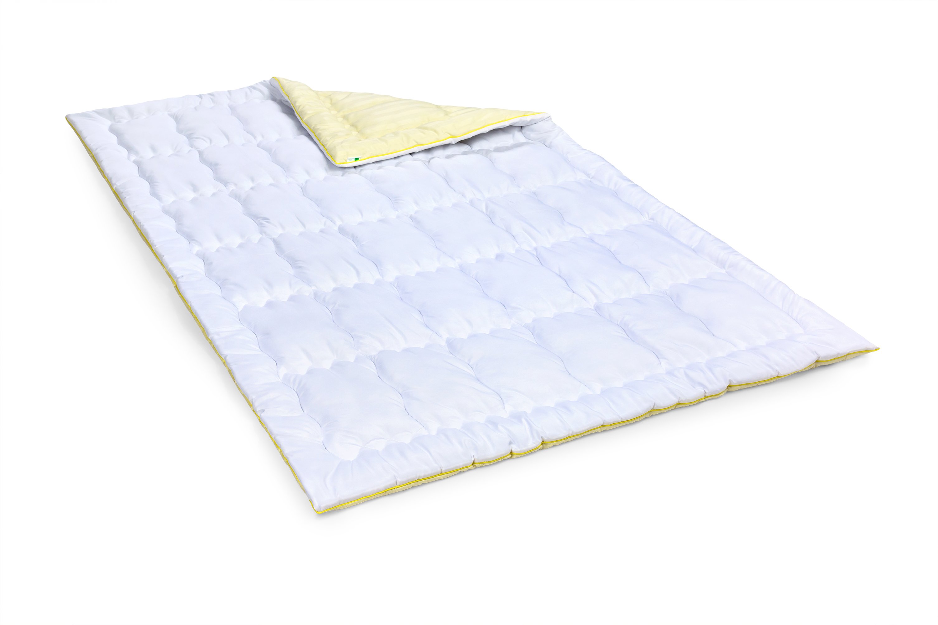 Одеяло шерстяное MirSon Carmela Hand Made №1357, летнее, 200x220 см, желто-белое - фото 3